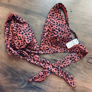 Aerie tie back bikini top - size M
